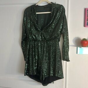 Maje Sequin Playsuit